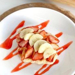 คอฟเฟิล กล้วย+สตอเบอรี่ (ขนาด 50 g.) ตัวใหญ่