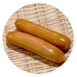 ไส้กรอก 2 ชิ้น