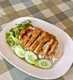 ข้าวมันไก่ทอด