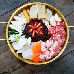 มาม่าหม้อไฟเกาหลี ชุดใหญ่ (3-4 คน)ต้มยำหรือดั้งเดิม