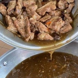 ซี่โครงหมูอบ ( กับ )