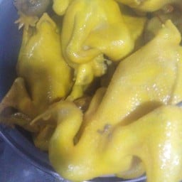 ไก่บ้านต้มนำ้ปลาByลุงJ(Sun Food)))