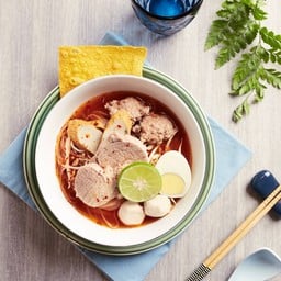 [ร้านก๋วยเตี๋ยวต้มยำสันโค้ง] ก๋วยเตี๋ยวต้มยำหมูน้ำข้น