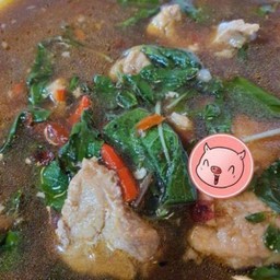 Soup ซุปกะเพราหมูตุ๋นขุนช้าง