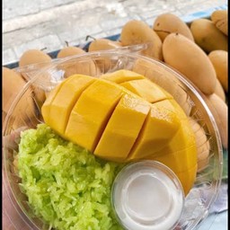 ข้าวเหนียวมะม่วง ข้าวใบเตบ