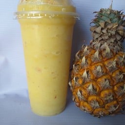 สับปะรดสด+แอปเปิลสดปั่น