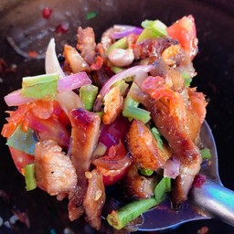 เหลาคอหมูย่าง (คอหมูแท้)