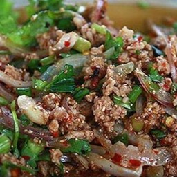 ลาบเนื้อสุก