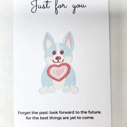 การ์ดลายน้องหมา Just for you