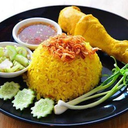 ข้าวหมกไก่ต้ม 1 ชิ้นฮาลาล