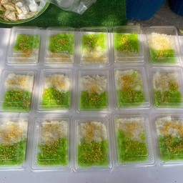 ข้าวเหนียวมูนเปล่า 2ขีด ผสม ขาว ใบเตย