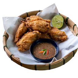 ปีกไก่ทอดกะปิ 6 ชิ้น