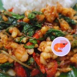 กะเพรากุ้งสับขุนช้าง (เป็นกับ)