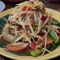 ตำกุ้งสด