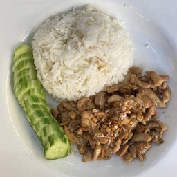 ข้าวไก่กระเทียม