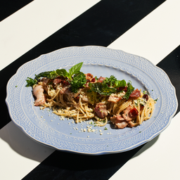 Spaghetti AOP smoked bacon