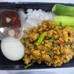 คั่วกลิ้งหมูสับ ไข่ต้ม