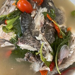 ต้มยำหัวปลากระพงแซ่บมาก