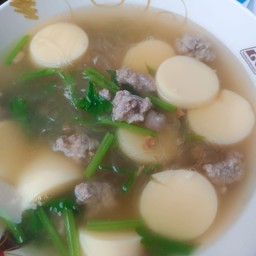 ต้มจืดเต้าหู้วุ้นเส้นหมูสับ