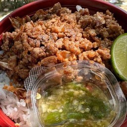 ข้าวเนื้อ____ผัดกระเทียม