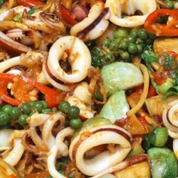 ผัดฉ่าหมึก