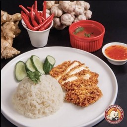 ข้าวมันไก่ทอด