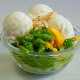 ลอดช่องไอศครีมกะทิสดแท้