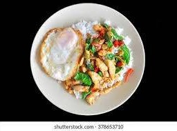 [อร่อยซ่ากับโค้ก] กระเพราไก่ +  โค้ก ออริจินัล (ขวด) 