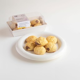 เอแคลร์สเปลท์ ปราศจากน้ำตาล สอดไส้วานิลลาและช็อคโกแลต (น้ำตาลหล่อฮังก๊วย)