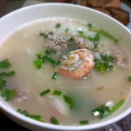 ข้าวต้มหมูสับใส่กุ้ง