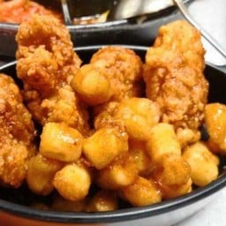 มินิต๊อกทอด คลุกซอสเกาหลี