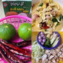 กระเพราพริกแห้ง ห่อหมกทะเลไข่ข้น By ปูเป้