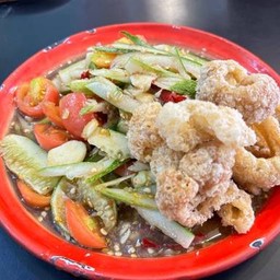 ตำแตงปูปลาร้า กากหมู