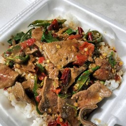 กะเพราตับหมู