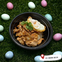 44 BAAN BEER ( กะเพราพริกแห้ง&ไข่ข้น )