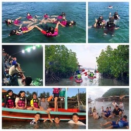 กิจกรรมมี ตกหมึก ดำน้ำ พายเรือคยัค แพเปียก