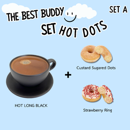 SET A Hot longblack + Cony  donut