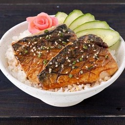 Grilled Mackerel Teriyaki Donburi
