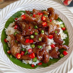 ข้าวหน้าหมูหวาน