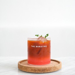 ชาสตรอว์เบอร์รี่ลิ้นจี่โซดา (Tea Strawberry & Lychee Soda)
