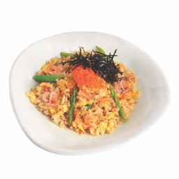 SALMON GARLIC FRIED RICE
