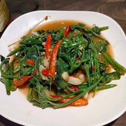 ผักบุ้งไฟแดง เป็นกับข้าว