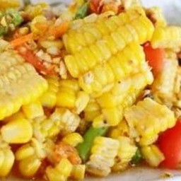 ตำข้าวโพดไข่เค็ม