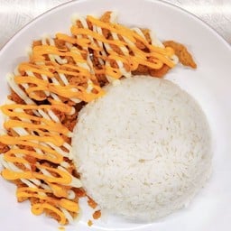 ข้าวไก่กรอบชีสดิปxซาวครีม