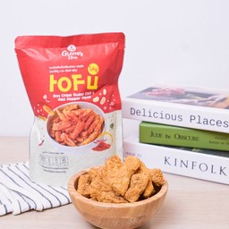 Plant base protein ฟองเต้าหู้อบกรอบ รสสวีทชิลลี่ แคลน้อย คีโต