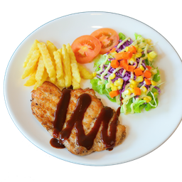 สเต็กไก่ย่างบาร์บีคิว