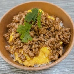 ไข่ข้น+หมูสับกระเทียม