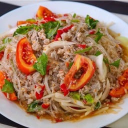 ยำวุ้นเส้นหมูสับ