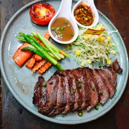 เนื้อย่างมันแทรก