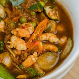 แกงป่า กุ้งสับ